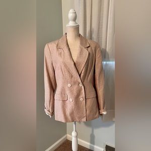 Tan Linen Blazer